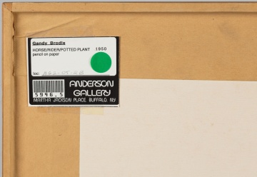 Gandy Brodie (American, 1924-1975) "Horse / Rider / Potted Plant"