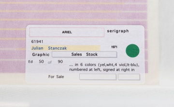 Julian Stanczak (American, 1928-2017) "Ariel"