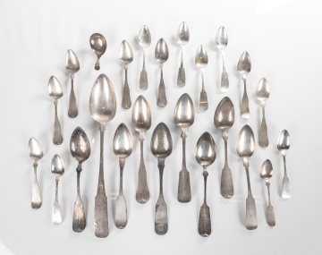 Early Continental & American Silver Spoons