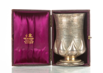 George Angell Sterling Silver "The Royal Norfolk Regiment" Presentation Cup