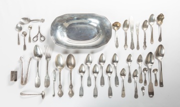 Sterling Silver Flatware & Tray