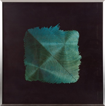 Aijiro Wakita (Japanese, 1942-2006) "Diagonally Opposed Circles"