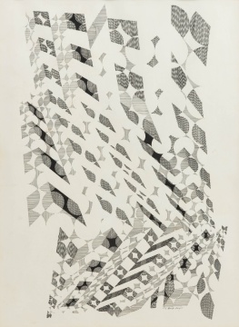 Francis Hewitt (American, 1936-1992) "Metaphysical Wallpaper"