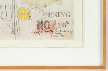 Larry Rivers (American, 1923-2002) Dwan Gallery Poster