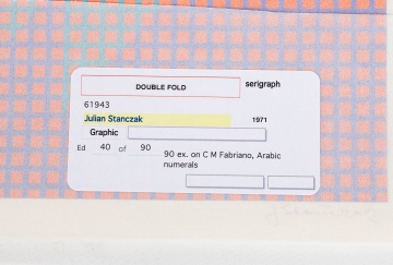 Julian Stanczak (American, 1928-2017) "Double Fold"