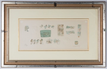 Hoi Lebadang (Vietnamese/French, 1921-2015) Comedie Humaine