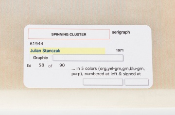 Julian Stanczak (American, 1928-2017) "Spinning Clusters"