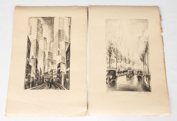 Ten Adrian Lubbers (American, 1892-1954) Lithographs