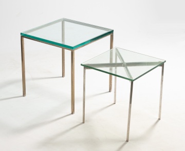 Florence Side Table & Steel / Glass Top Table