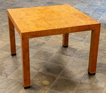 Olive Burl Parsons Style Dining Table