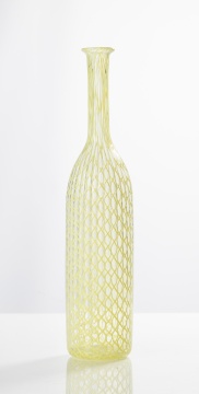 Italian Venini Murano Glass Bottle Vase