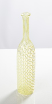 Italian Venini Murano Glass Bottle Vase