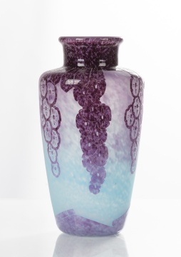 Charder Le Verre Francais Acid Cut-Back Vase