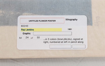 Paul Jenkins (American, 1923-2012) Flinker Poster