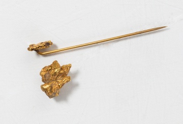 24K Gold Nugget & Nugget Stick Pin