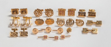 14K Gold Cufflinks & Studs