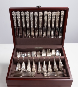 Tiffany & Co. English Kings Extensive Sterling Silver Flatware Set