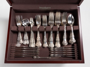 Tiffany & Co. English Kings Extensive Sterling Silver Flatware Set