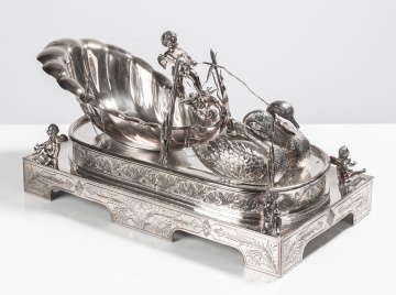 The Barge of Venus Electroplate Centerpiece