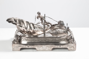 The Barge of Venus Electroplate Centerpiece
