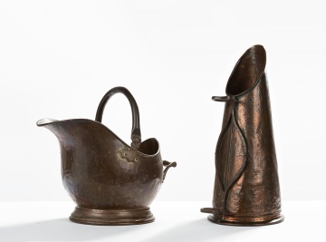 Two Arts & Crafts Copper Scuddles