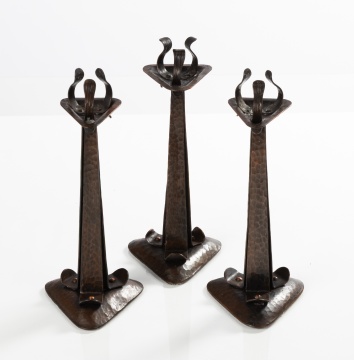 Buffalo Arts & Crafts Copper Candlesticks