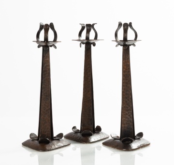 Buffalo Arts & Crafts Copper Candlesticks