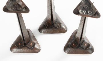 Buffalo Arts & Crafts Copper Candlesticks