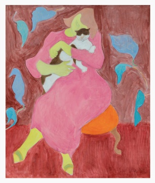 Sally Michel Avery (American, 1902-2003) Cat Lady