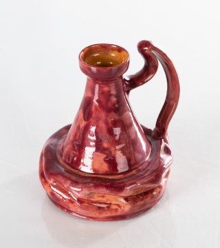 George Edgar Ohr (American, 1857-1918) Handled Jug