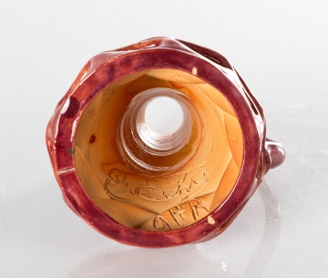 George Edgar Ohr (American, 1857-1918) Handled Jug