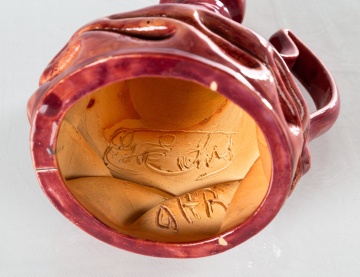 George Edgar Ohr (American, 1857-1918) Handled Jug