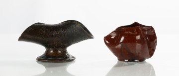 Two George Edgar Ohr (American, 1857-1918) Pieces