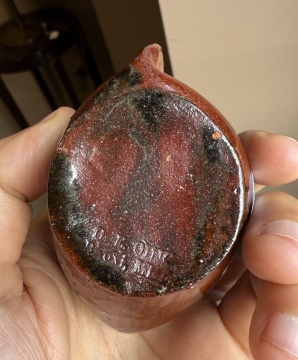 Two George Edgar Ohr (American, 1857-1918) Pieces