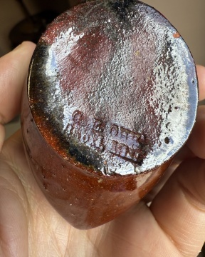 Two George Edgar Ohr (American, 1857-1918) Pieces