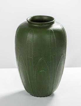 Large Grueby Faience Vase
