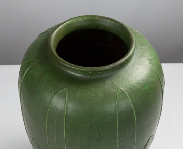 Large Grueby Faience Vase
