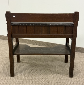 Gustav Stickley Leather Top Writing Desk