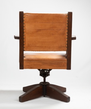 Gustav Stickley Office Swivel Armchair