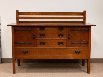 Gustav Stickley Strap Hinge Sideboard, No. 814