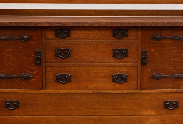 Gustav Stickley Strap Hinge Sideboard, No. 814