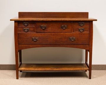 Gustav Stickley, Harvey Ellis Oak Sideboard No. 800