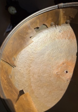 Roycroft Hammered Copper Helmet Lamp, Model 902