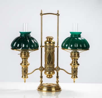 Edward Miller & Co. Double Student Lamp