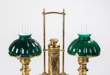 Edward Miller & Co. Double Student Lamp