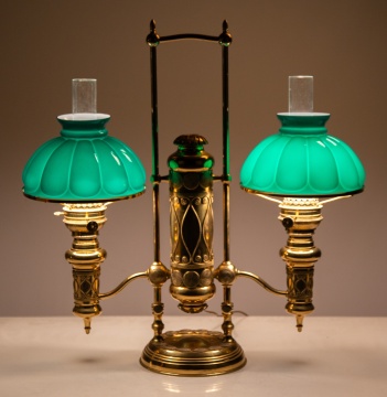 Edward Miller & Co. Double Student Lamp