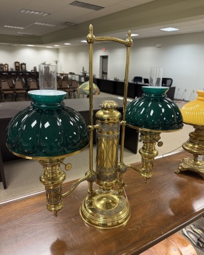 Edward Miller & Co. Double Student Lamp