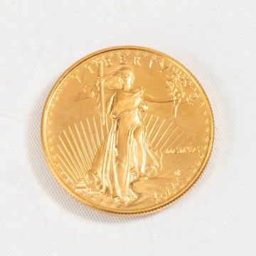 1990 $50 1 oz. American Gold Eagle (MCMXC) Coin