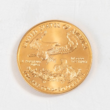 1999 $50 1 oz. American Gold Eagle Coin
