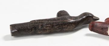 Steatite Bird Effigy Pipe